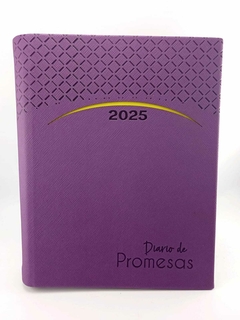 Agenda diaria de promesas 2025 mujer Violeta