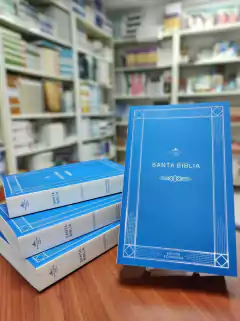 Biblia económica, Reina Valera, azul tapa rústica