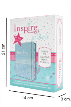 Biblia Inspire ingles, blanco con estrellas NTV - tienda online