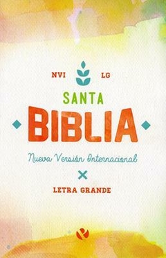 Biblia 060 Letra Grande Rustica Acuarela -Nueva Versión internacional