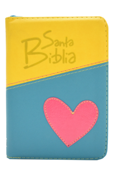 Biblia Manual Troquelada Amarilla Corazón. en internet