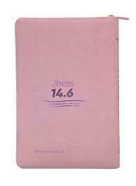 Biblia TLA Letra Grande El Camino Rosado Cierre Canto Plateado - comprar online
