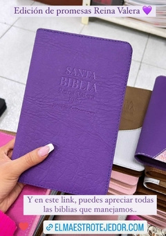 Biblia Edicion Promesas Con Cierre Morado Rvr 1960