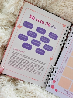 Mi agenda personal, planificadora Rosa con flores - comprar online