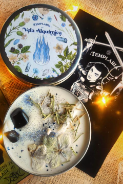 Vela alquímica en lata - Templaria