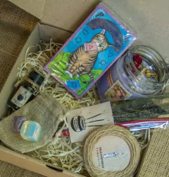 Caja de adivinación con Tarot u oráculo importado