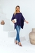 Blusa Feminina em Malha Viscolycra Premium Bagdá Azul - loja online