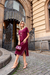 Vestido Feminino Diana Malha Premium Vinho - loja online