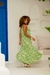 Imagem do Vestido Feminino em Malha Viscolycra Premium de Alça Marina Estampa Verde/Bege