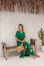 Vestido Feminino em Malha Viscolycra Premium Nanda Verde Bandeira - Usebelle