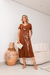 Vestido Feminino em Malha Viscolycra Premium Gisele Cappuccino