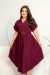Vestido Feminino em Malha Mousse Premium Samara Bordô - comprar online