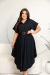Vestido Feminino em Malha Mousse Premium Samara Preto - Usebelle