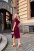 Vestido Feminino Diana Malha Premium Vinho na internet