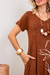 Imagem do Vestido Feminino em Malha Viscolycra Premium Gisele Cappuccino