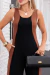 Macacão Feminino em Malha Viscolycra Premium Edna Preto/Marrom - Usebelle