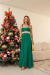 Vestido Feminino em Malha Viscolycra Premium Rebecca Liso Verde - Usebelle
