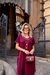Imagem do Vestido Feminino Diana Malha Premium Vinho