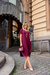 Imagem do Vestido Feminino Diana Malha Premium Vinho
