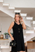 Vestido Feminino em Malha Viscolycra Premium Íris Preto/Nude na internet