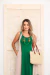 Vestido Feminino em Malha Viscolycra Premium Flávia Verde na internet