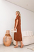 Vestido Feminino em Malha Viscolycra Premium Gisele Cappuccino na internet