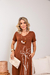 Vestido Feminino em Malha Viscolycra Premium Gisele Cappuccino na internet
