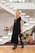Vestido Feminino em Malha Viscolycra Premium Sara Preto na internet