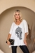 Imagem do Blusa Feminina em Malha Viscolycra Premium Kaftan Off Elephant