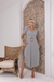 Vestido Feminino em Malha Viscolycra Premium Eva Cinza