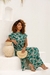 Vestido Feminino em Malha Viscolycra Premium Fátima Folhagem Verde - Usebelle