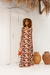 Vestido Regata em Malha Viscolycra Premium Regina Estampa Off/laranja/nude/azul - comprar online