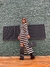 Vestido Feminino em Tricot Medusa Listrado Preto - comprar online