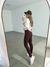 Calça Legging Feminina em Suplex Flanelado Zero Transparência Marrom - comprar online