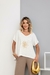 Blusa Feminina em Malha Viscolycra Premium Pedraria Suzy Off - comprar online
