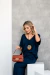 Conjunto Feminino em Malha Viscolycra Premium Romana Liso Marinho na internet