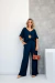Conjunto Feminino em Malha Viscolycra Premium Romana Liso Marinho - comprar online