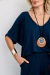 Imagem do Conjunto Feminino em Malha Viscolycra Premium Romana Liso Marinho