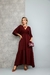 Vestido Feminino em Viscose Maquinetada Premium Ursula Vinho - Usebelle