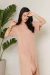 Vestido Feminino em Malha Viscolycra Premium Lorena Nude na internet