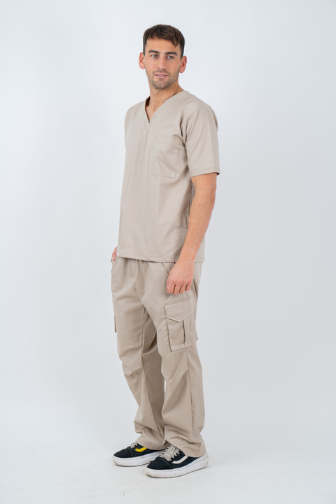 Pantalon Cargo Beige Unisex - comprar online