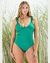 ENTERA CON VOLADOS VERDE "LISOS" SWEET LADY - ART. 785-00