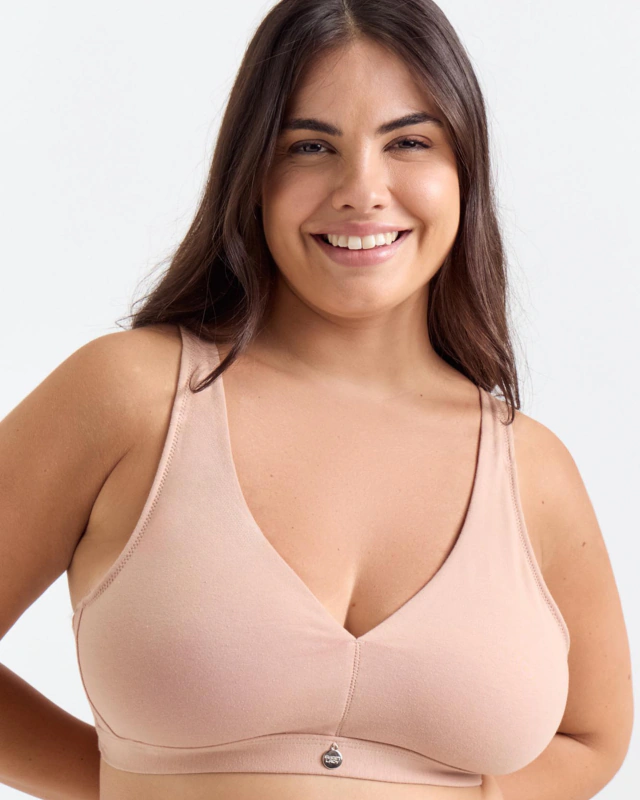 Corpiño sin aro Marilyn Basic Cotton Sweet Lady de Felina Lencería