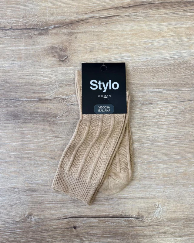 Soquete de viscosa labrada stylo