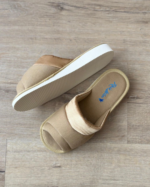 PANTUFLA PUNTA ABIERTA ALGODON/RASO RUIZ LATOR ART. LEOVAL - comprar online