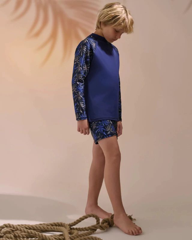 Short de niño palmeras