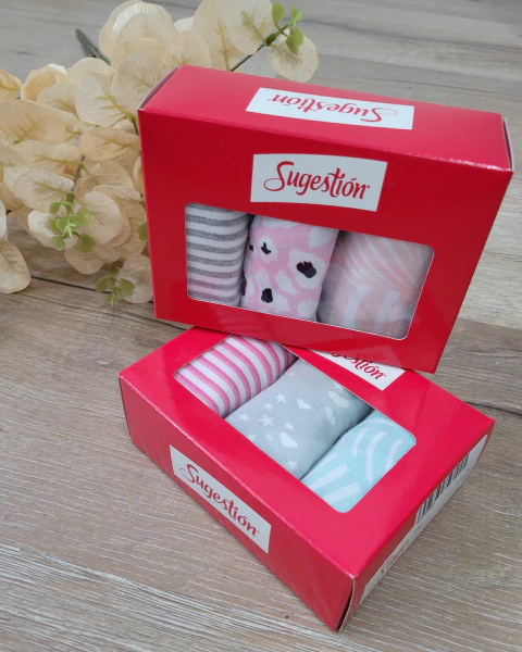 PACK X 3 VEDETINA ESTAMPADA SUGESTION ART. 5004