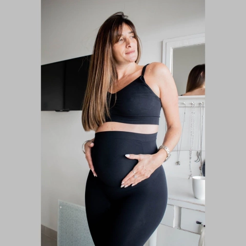 Imagen de CALZA LYCRA CONTENEDORA MATERNAL - MORA - ART. 1879