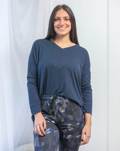 REMERA MANGAS LARGAS "BONNIE" BONJOUR LULUART. 7572