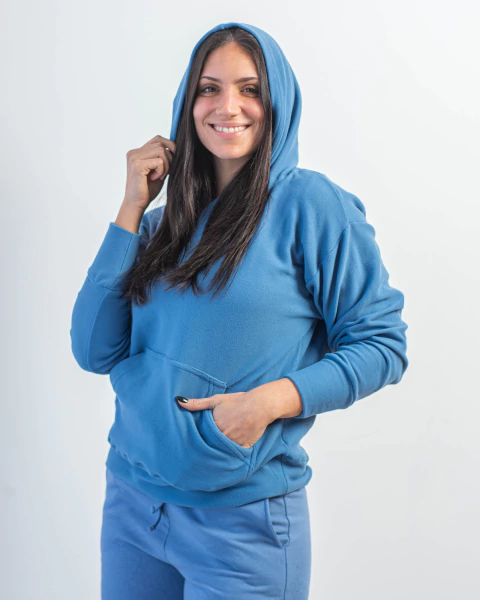 BUZO DE MICROPOLAR CON CAPUCHA DARLING ART.15351 - comprar online